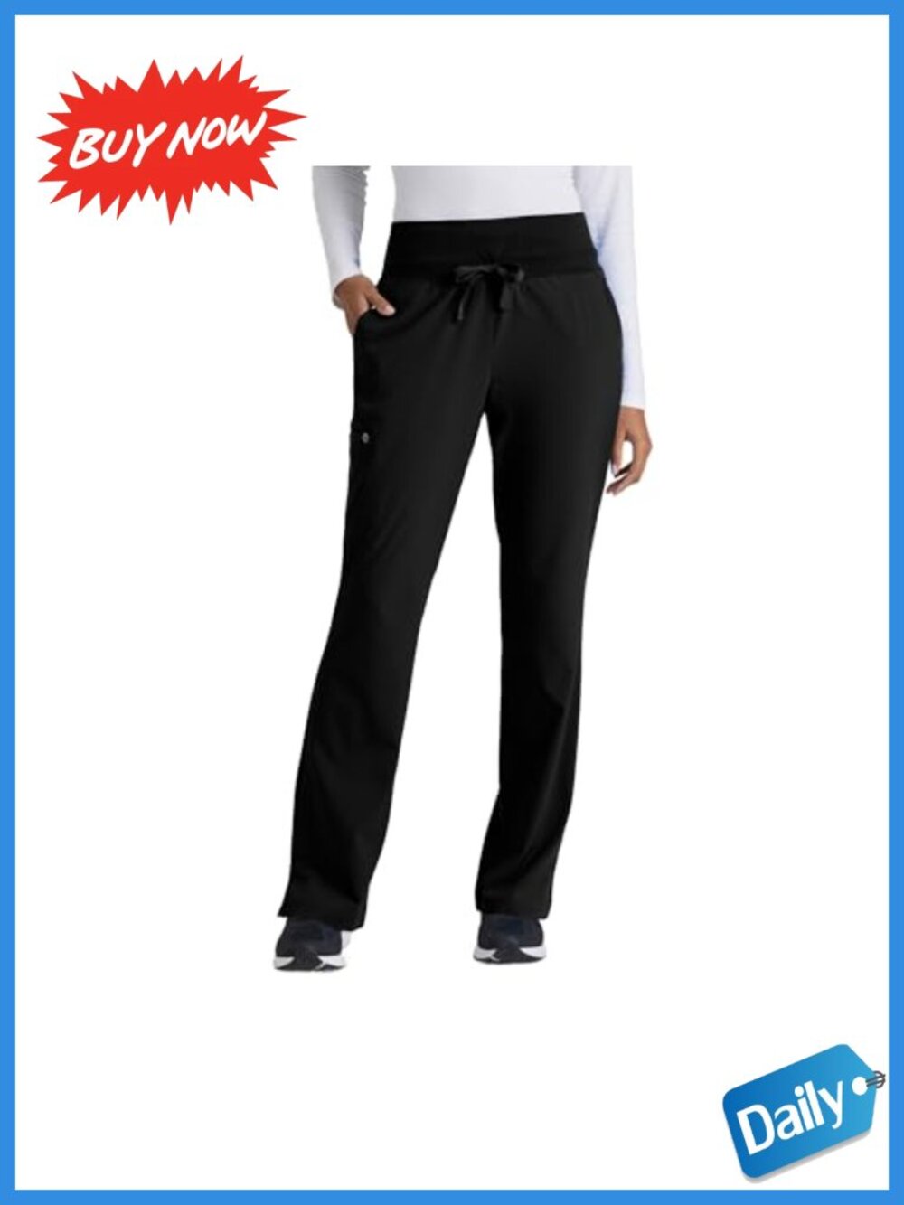 BARCO One Stride Women's Scrub Pants 5-Pocket Mid-Rise Medical